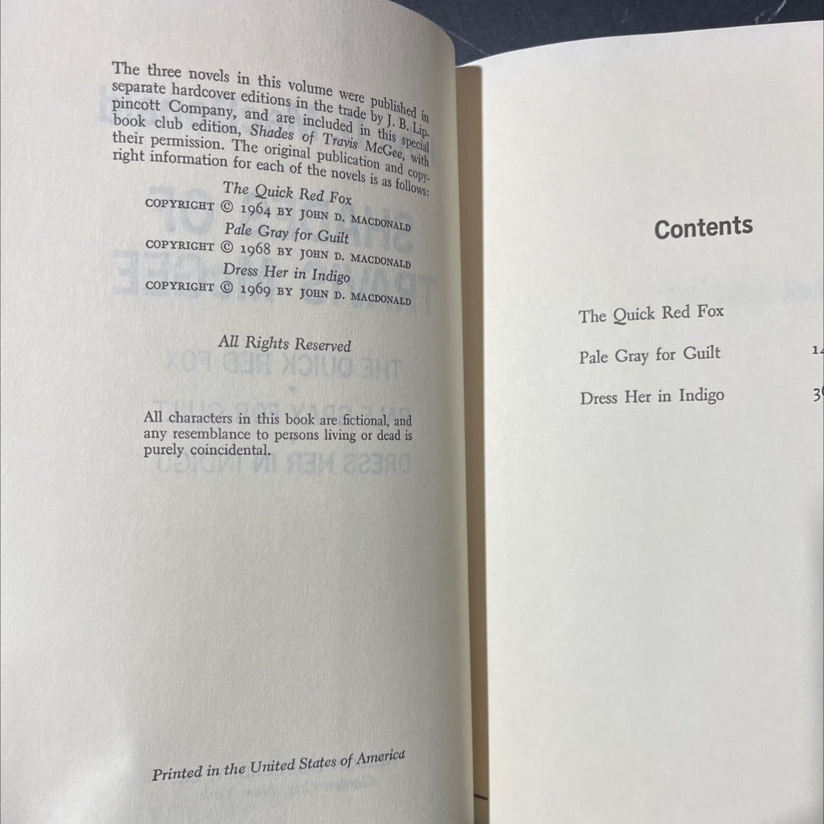 shades of travis mcgee book, by john d. macdonald, 1969 Hardcover image 3