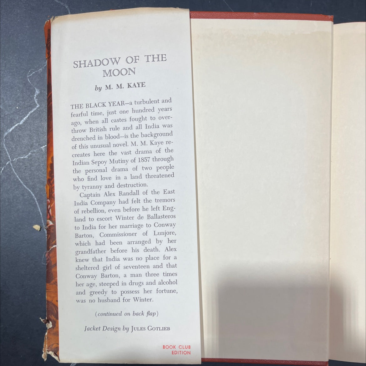 shadow of the moon book, by M. M. Kaye, 1957 Hardcover image 4