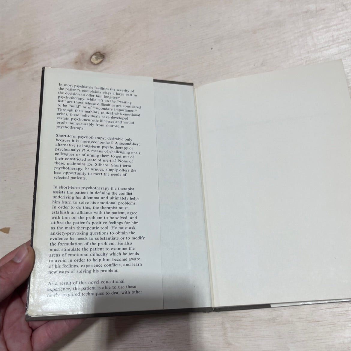 short-term psychotherapy and emotional crisis book, by peter e. sifneos, 1972 Hardcover image 4
