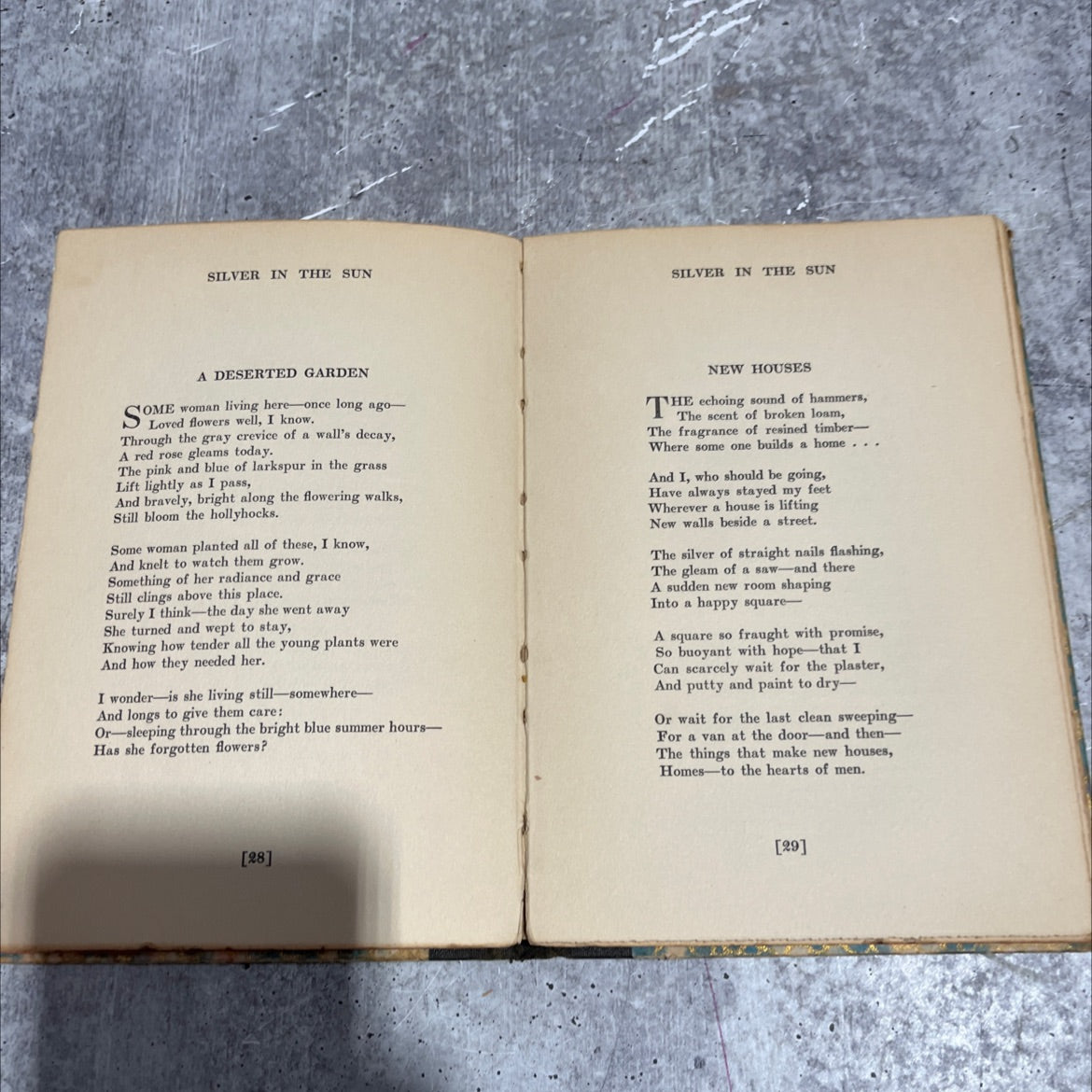 silver in the sun book, by grace noll crowell, 1928 Hardcover image 4