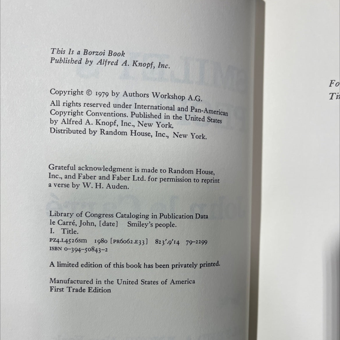 smiley's people book, by John le Carré, 1980 Hardcover image 3