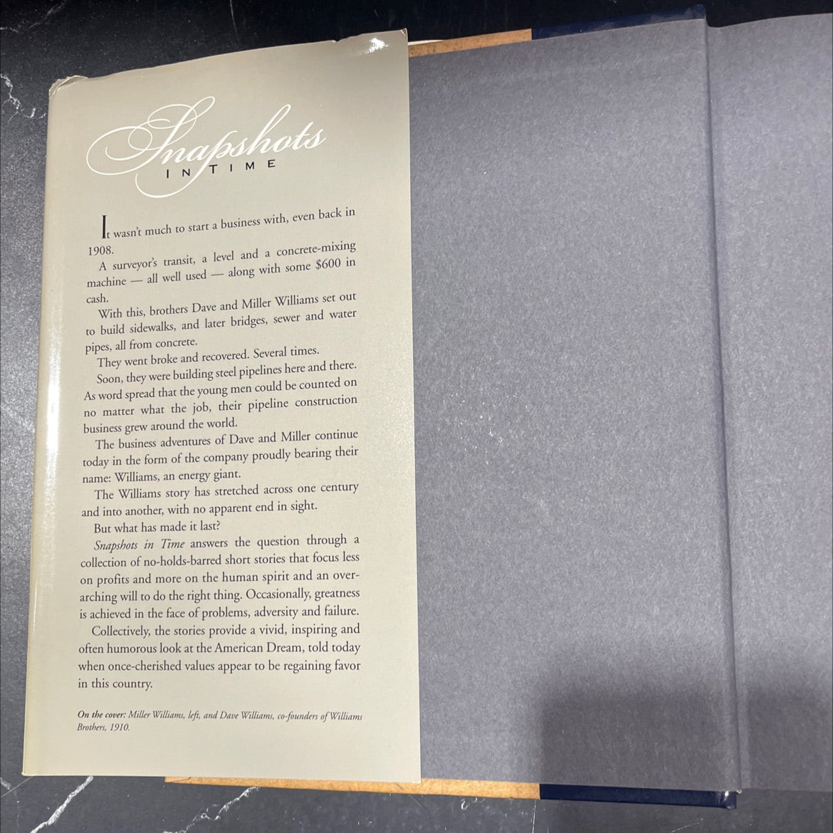 snapshots in time book, by doug hicks, 2002 Hardcover image 4