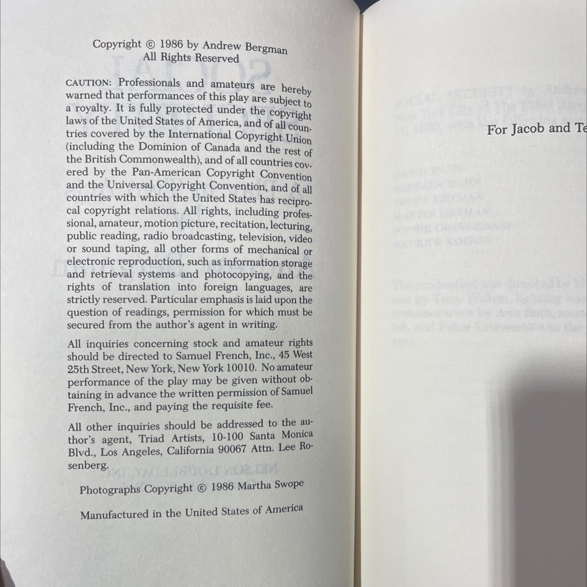 social security book, by Andrew Bergman, 2001 Hardcover image 3