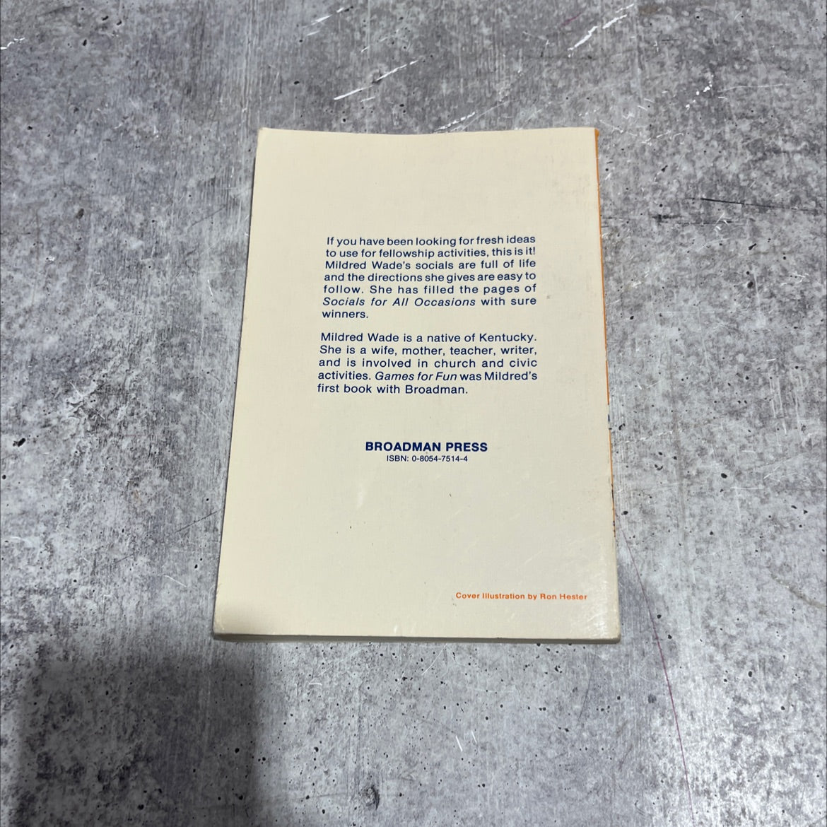 socials for all occasions book, by mildred wade, 1980 Paperback image 4