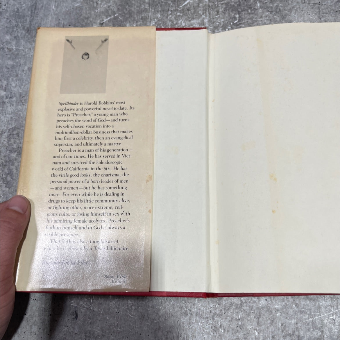 spellbinder book, by harold robbins, 1982 Hardcover image 4