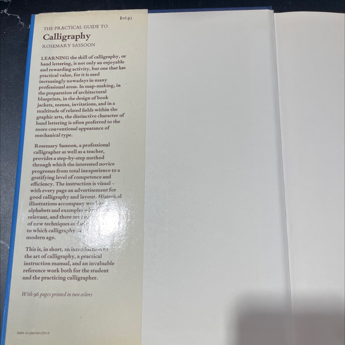 st ar da tr a the practical guide to calligraphy book, by rosemary sassoon, 1982 Hardcover image 4