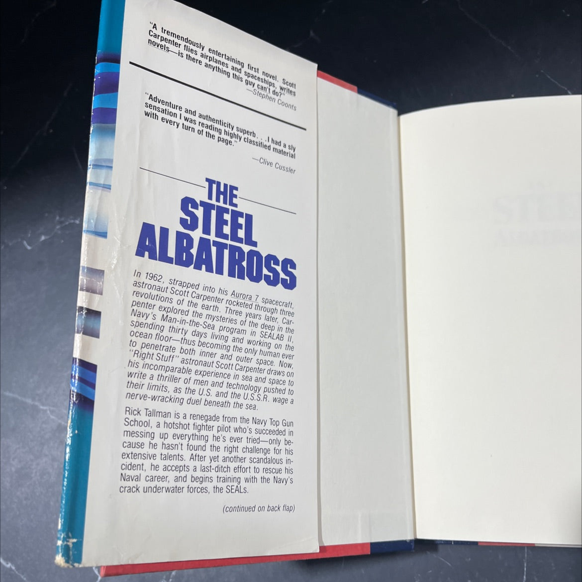 steel albatross book, by Scott Carpenter, 1991 Hardcover image 4