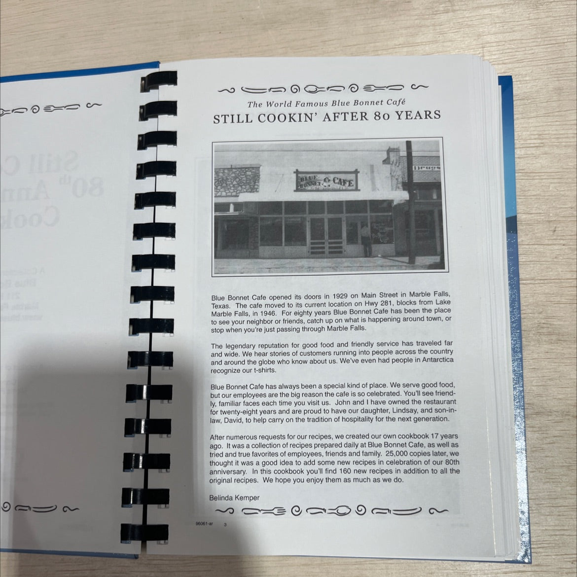 still cookin' 80th anniversary cookbook book, by blue bonnet cafe, 2009 Hardcover image 4