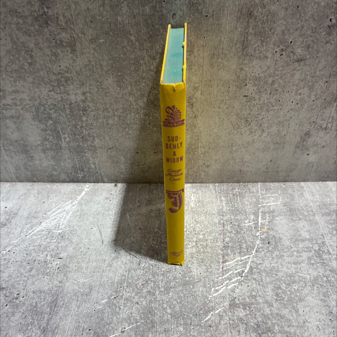 suddenly a widow book, by george harmon coxe, 1956 Hardcover image 4