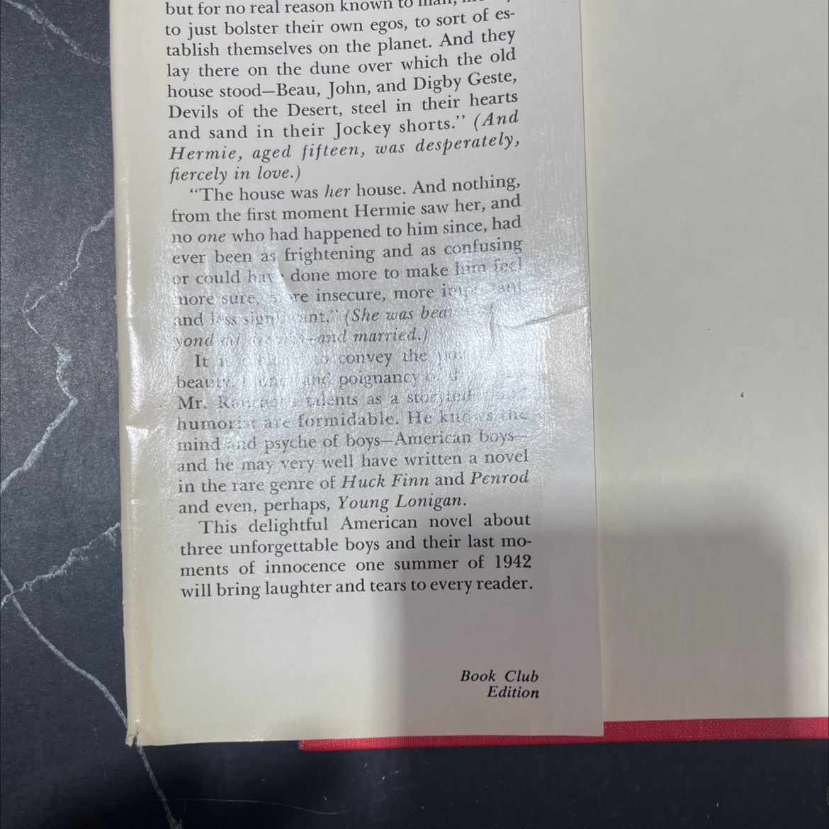 summer of '42 book, by herman raucher, 1971 Hardcover image 4