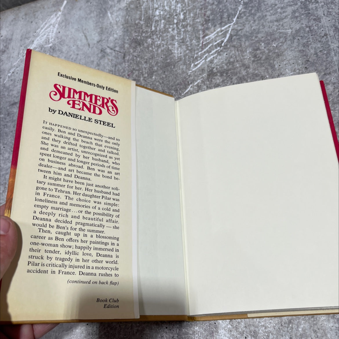 summer's end book, by danielle steel, 1979 Hardcover image 4