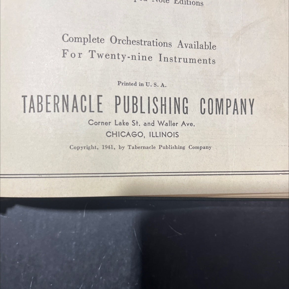tabernacle hymns number four book, by unknown, 1941 Hardcover image 3