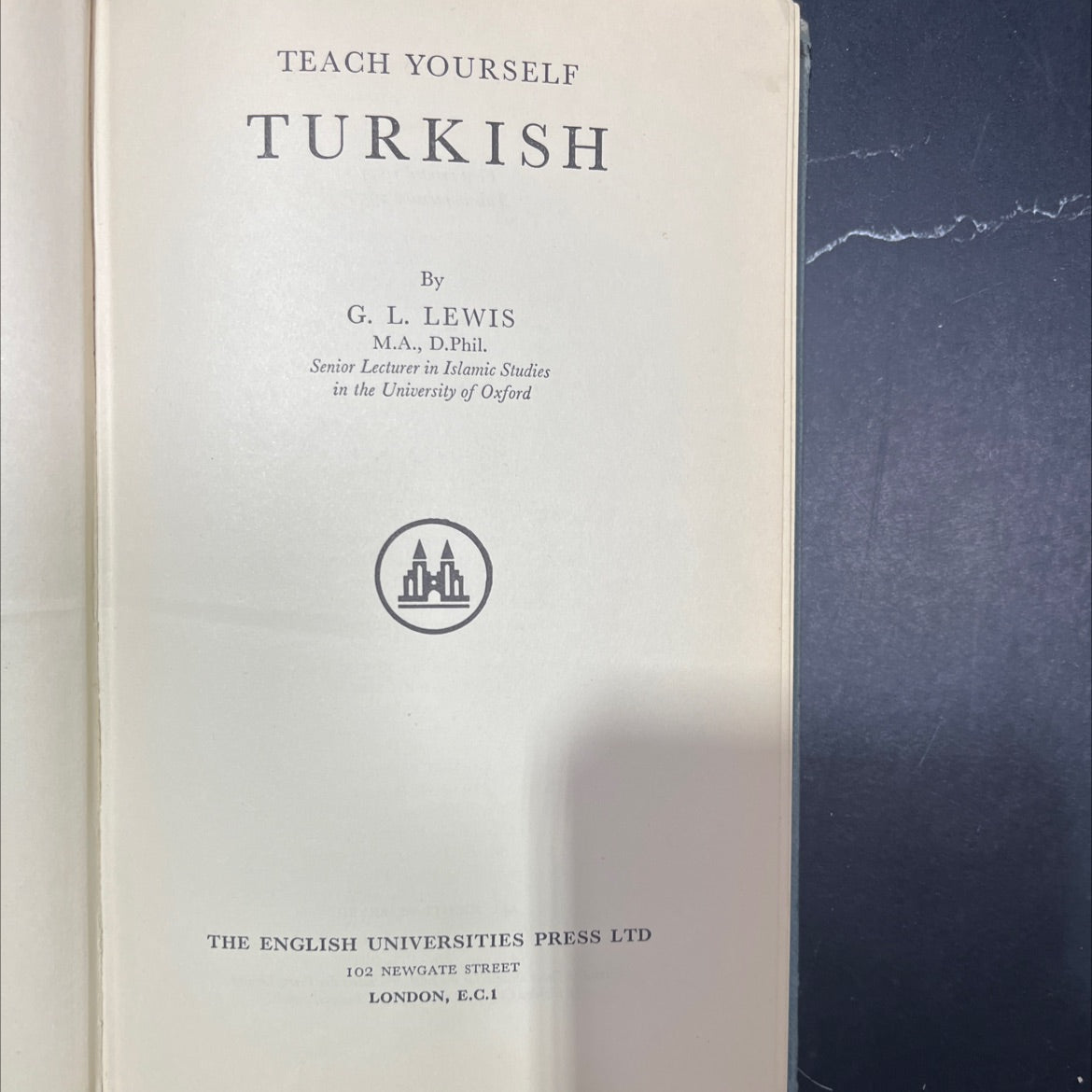 teach yourself turkish book, by g. l. lewis, 1959 Hardcover image 2