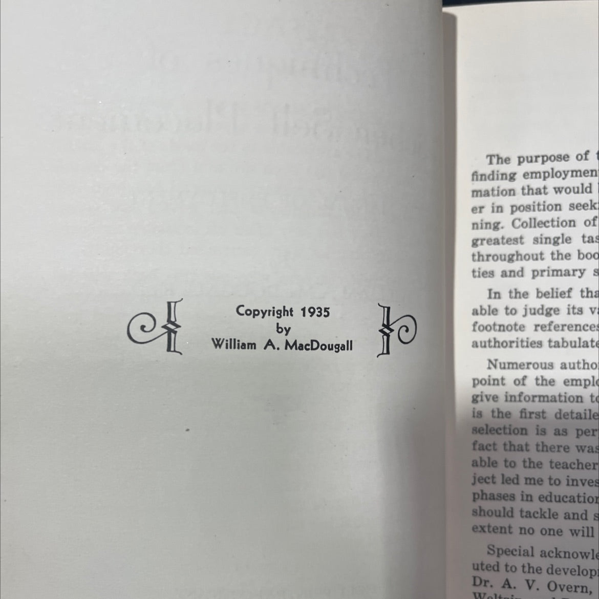 techniques of teacher self placement a manual of employment book, by william a. macdougall, 1935 Hardcover image 3