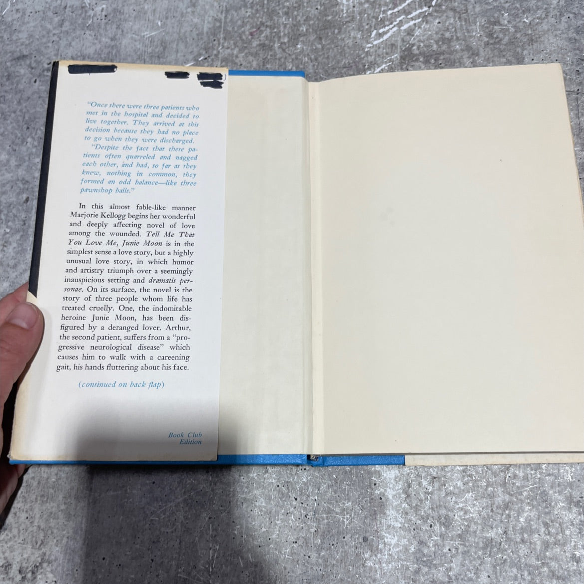 tell me that you love me, junie moon book, by marjorie kellogg, 1968 Hardcover image 4