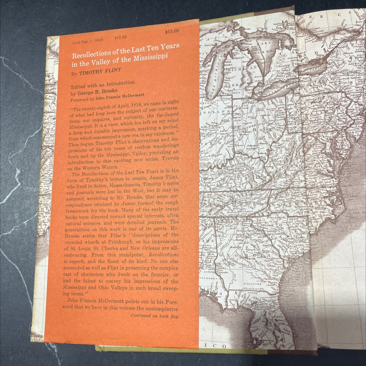 ters recollections of the last ten years in the valley of the mississippi book, by timothy flint, 1968 Hardcover image 4