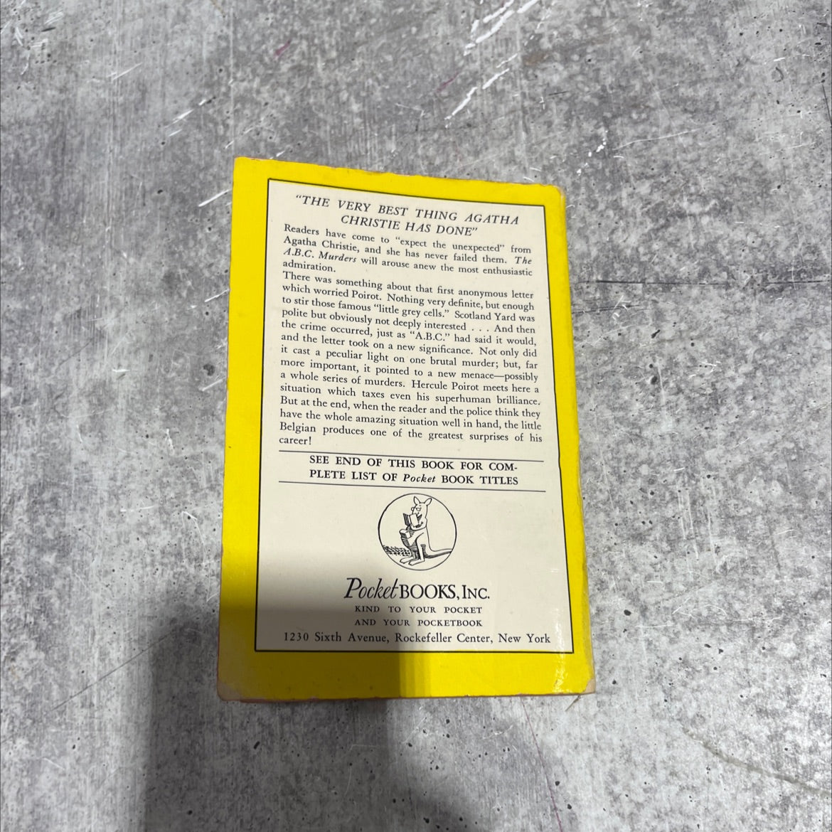 the a.b.c. murders book, by agatha christie, 1945 Paperback image 4