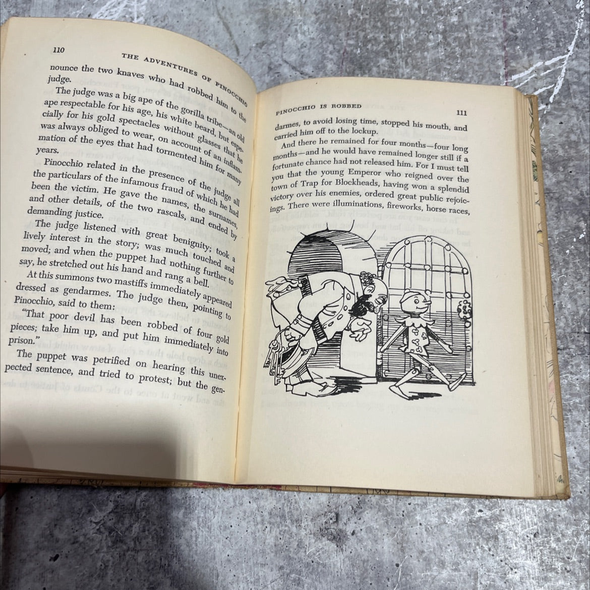 the adventures of pinocchio book, by c. collodi, 1946 Hardcover image 4