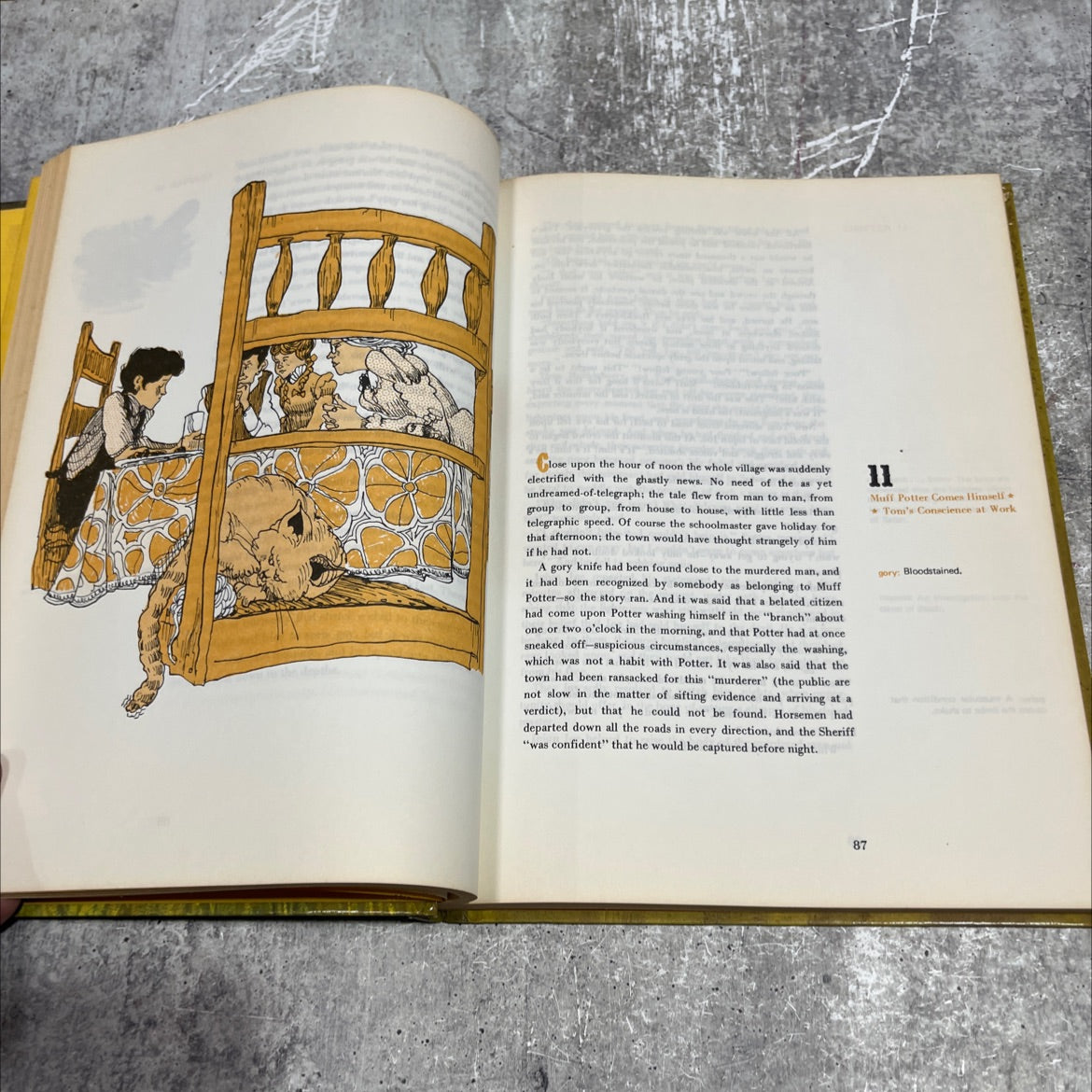 the adventures of tom sawyer book, by mark twain, 1970 Hardcover image 4