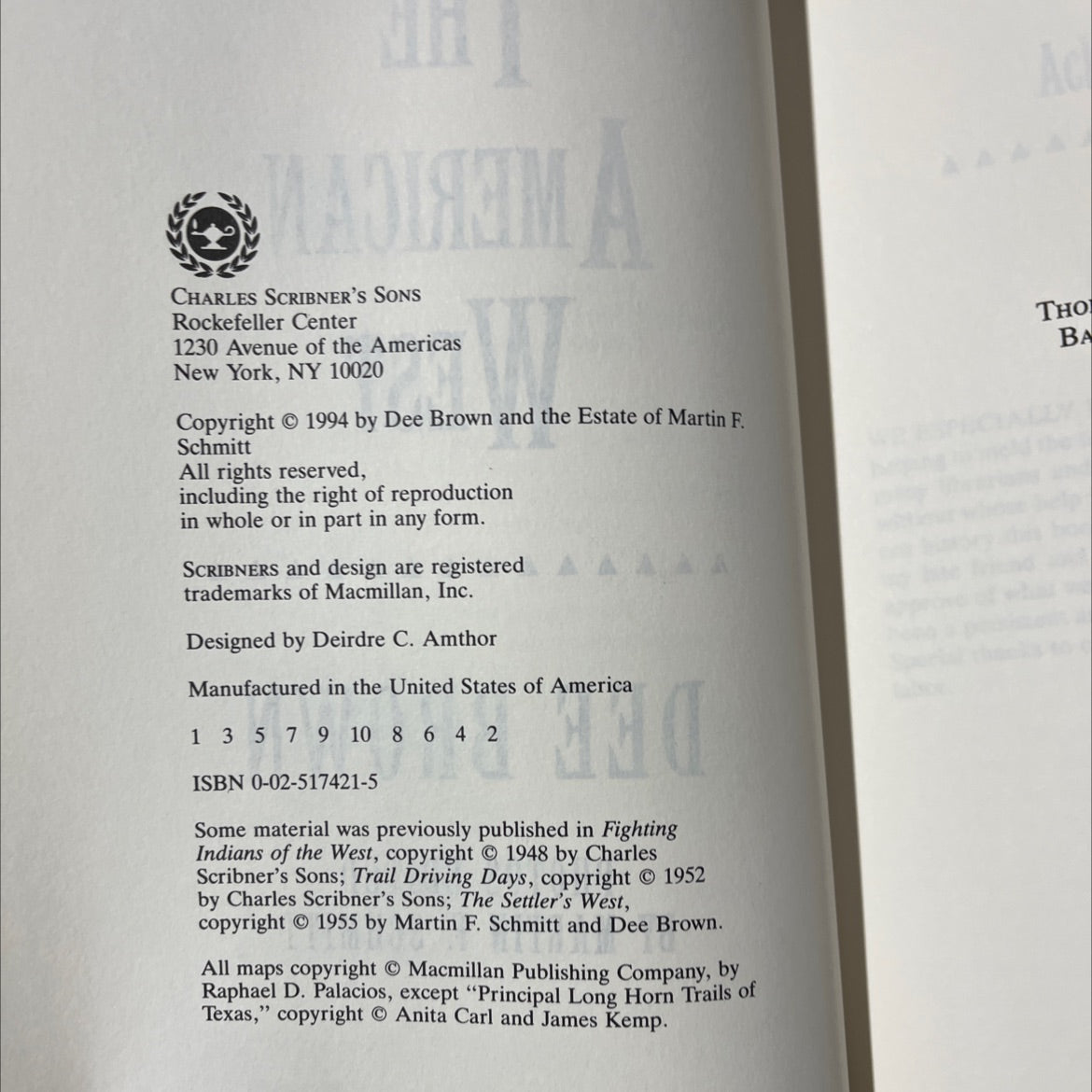 the american west book, by dee brown, 1994 Hardcover image 3