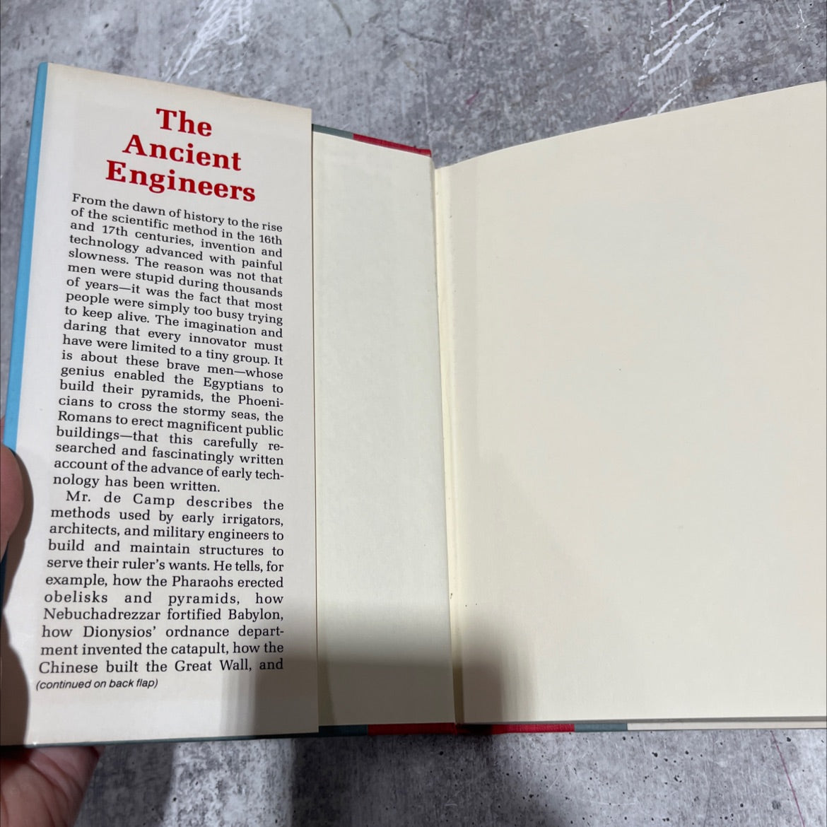the ancient engineers book, by l. sprague de camp, 1990 Hardcover image 4