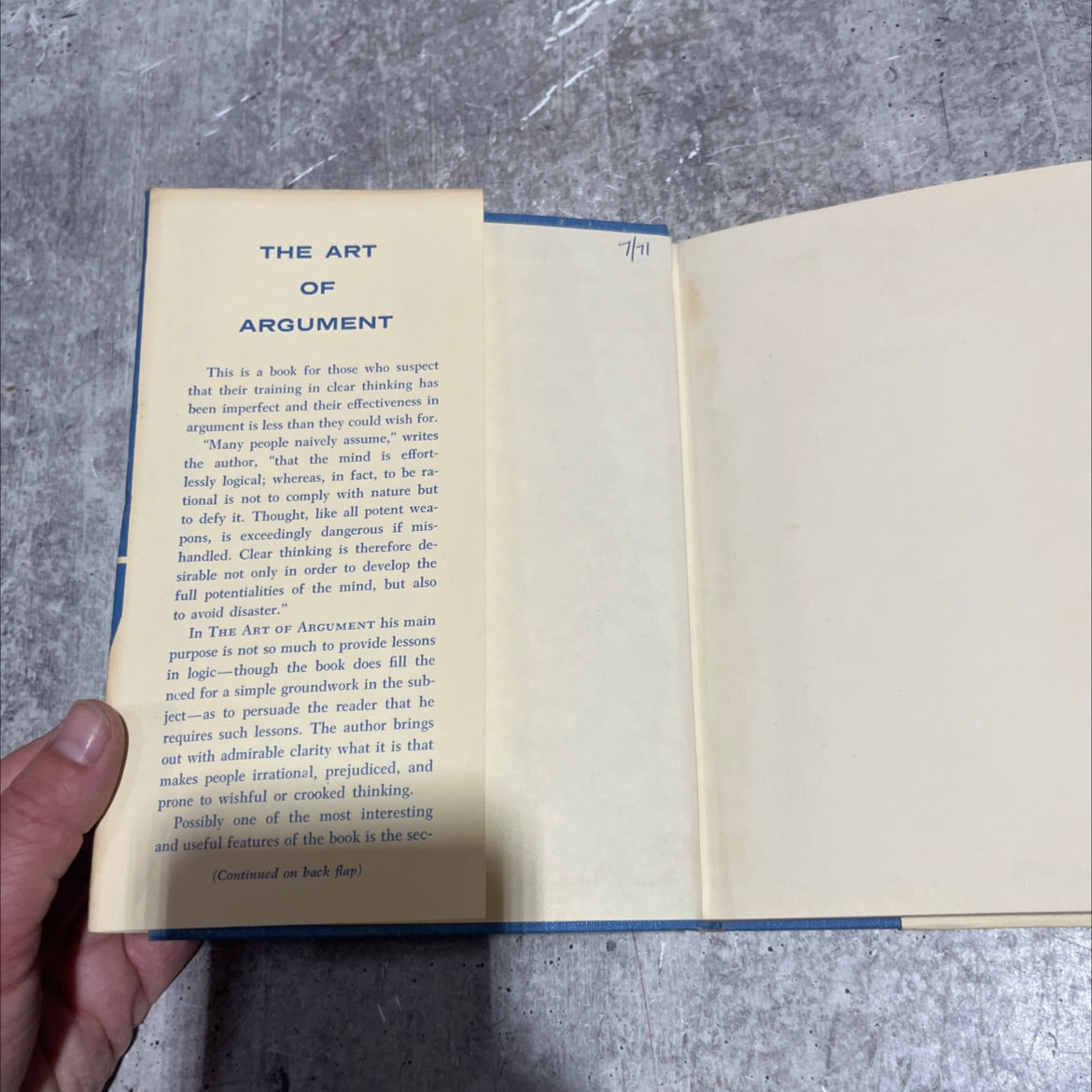 the art of argument book, by giles st. aubyn, 1971 Hardcover image 4