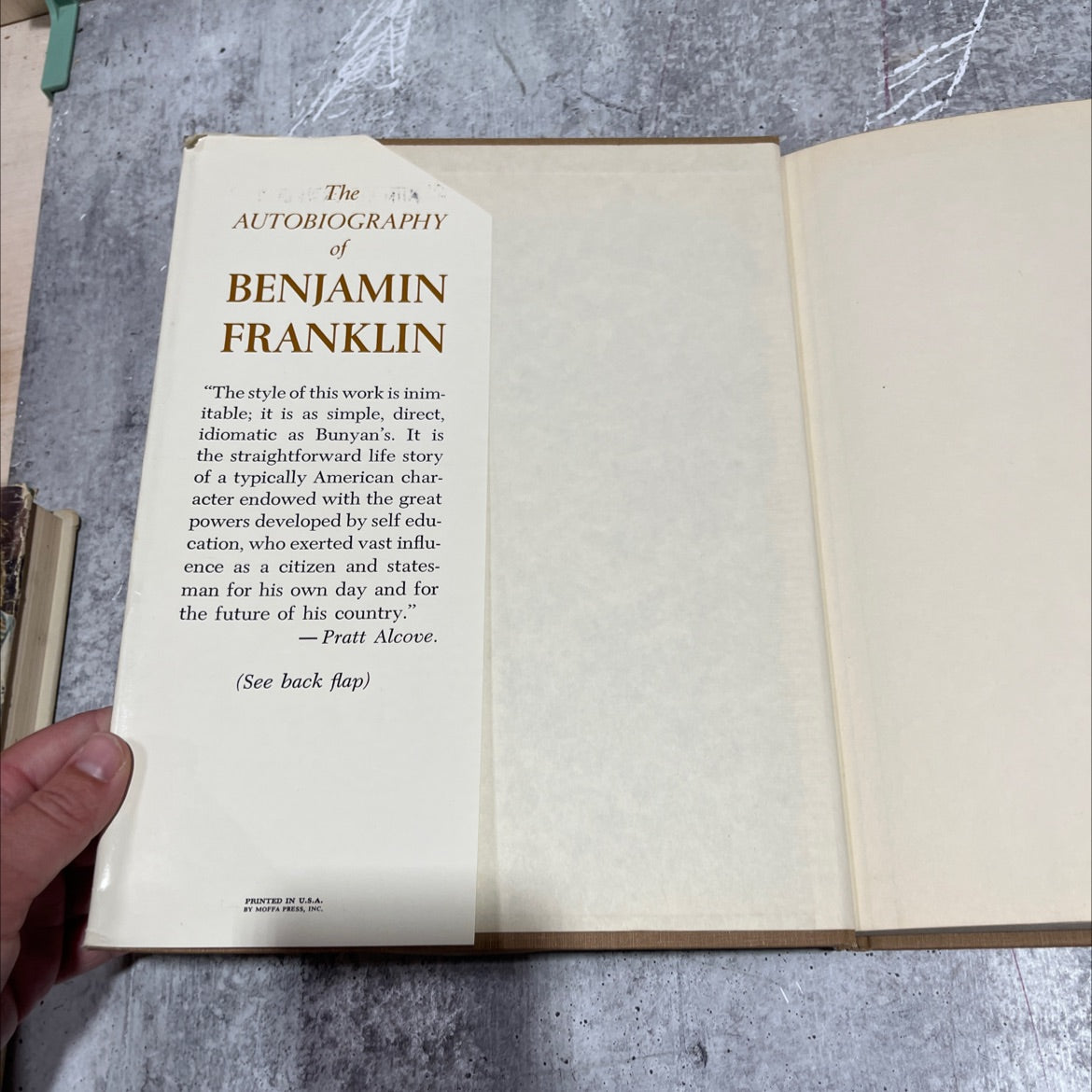 the autobiography of benjamin franklin book, by benjamin franklin, 1970 Hardcover image 4