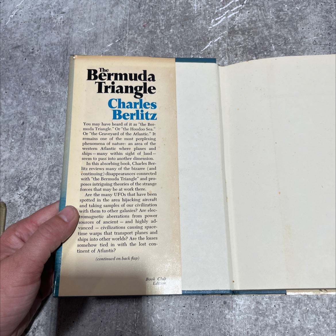 the bermuda triangle book, by charles berlitz, 1974 Hardcover image 4
