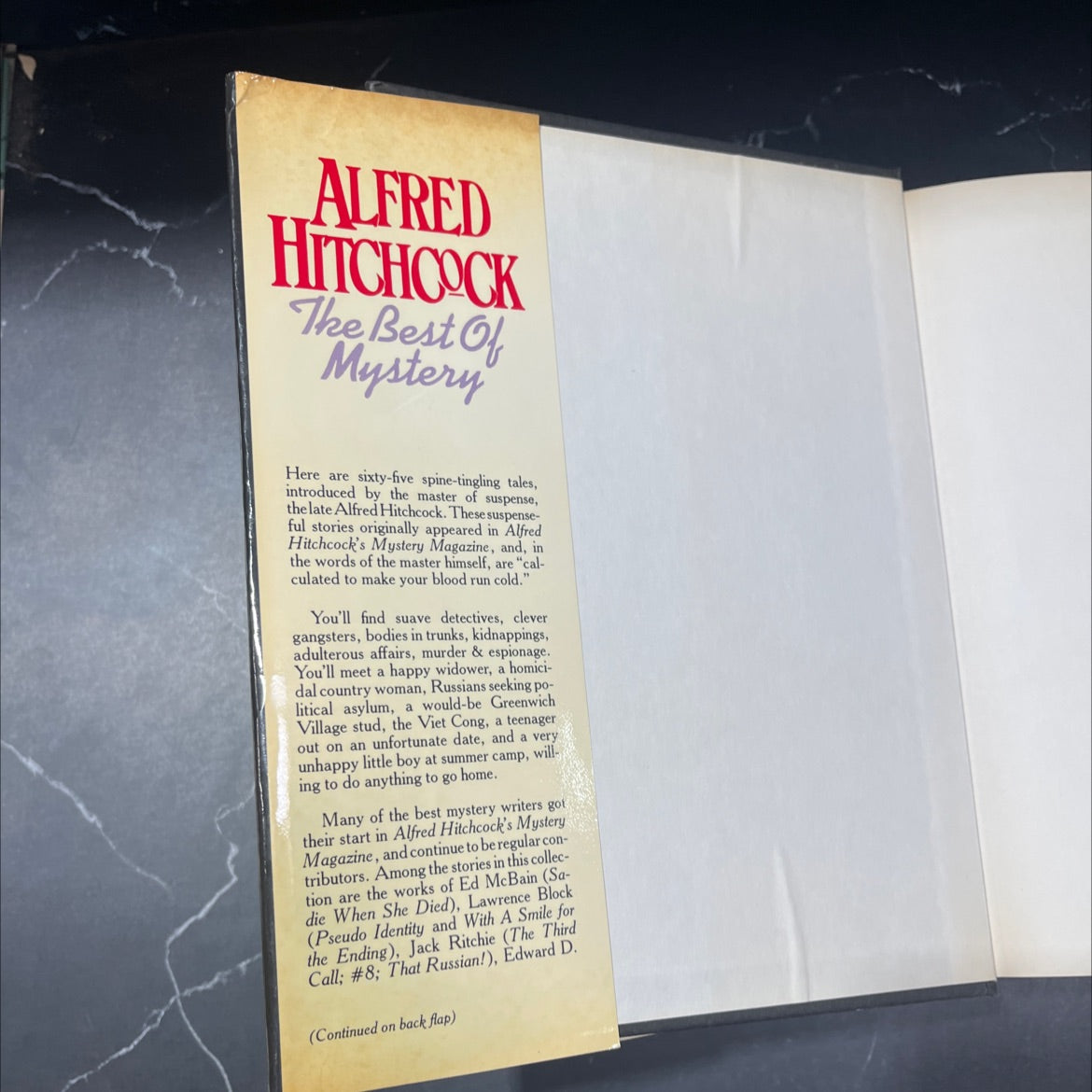 the best of mystery book, by alfred hitchcock, 1980 Hardcover image 4