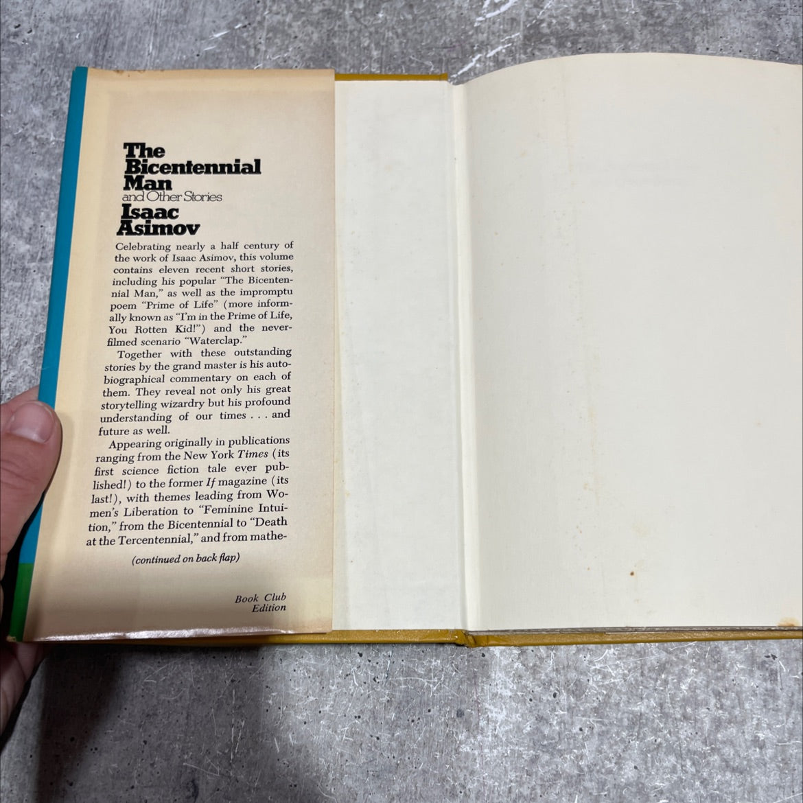 the bicentennial man and other stories book, by isaac asimov, 1976 Hardcover image 4