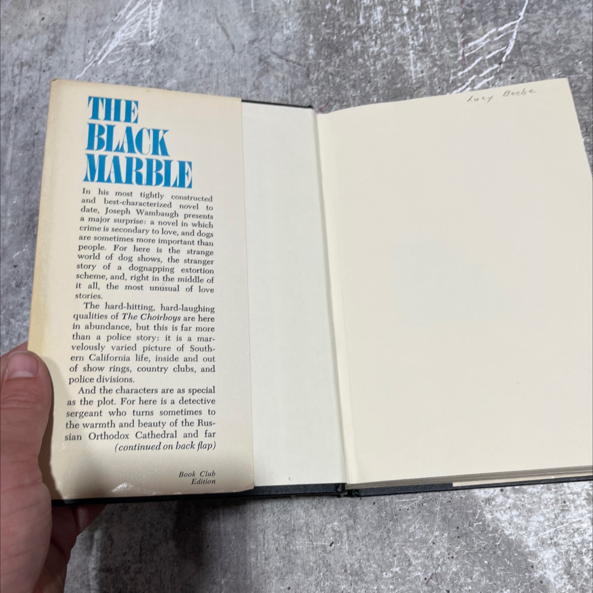 the black marble book, by joseph wambaugh, 1978 Hardcover image 4