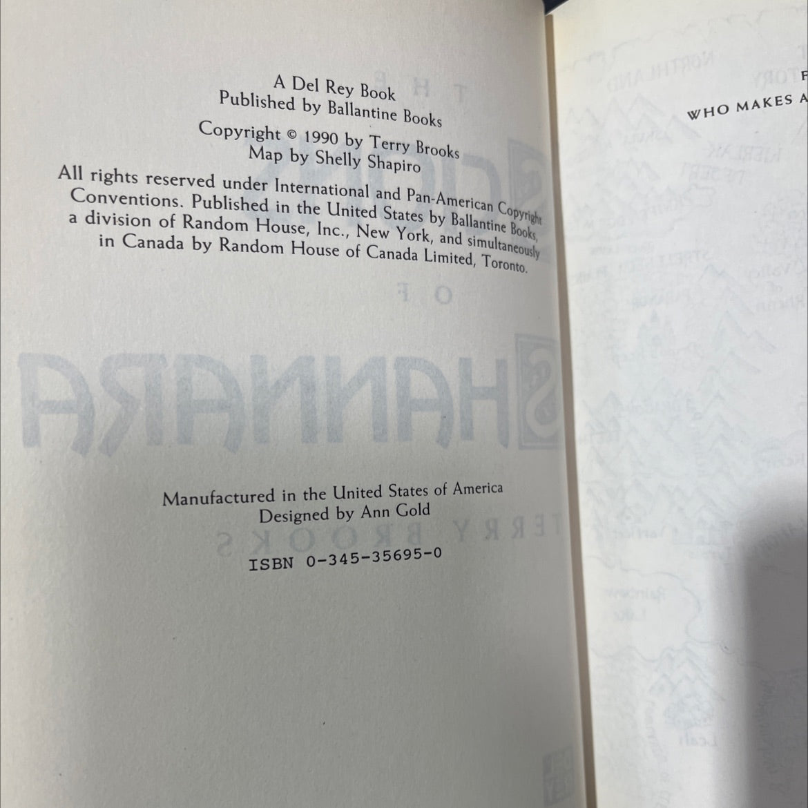 the blood and the scions of ubavisa book, by terry brooks, 1990 Hardcover image 3