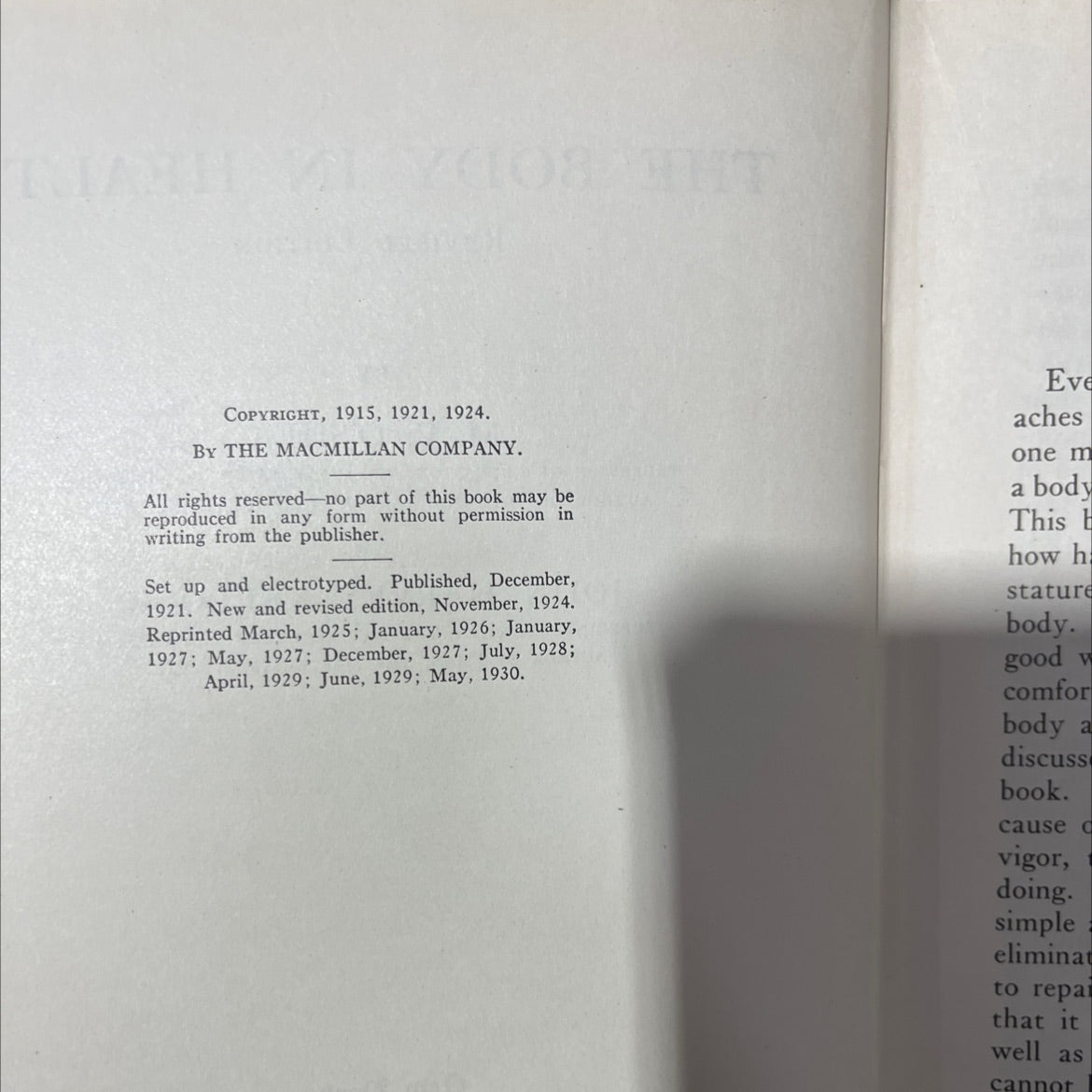 the body in health revised edition book, by m. v. o'shea, john harvey kellogg, 1930 Hardcover, Antique image 3