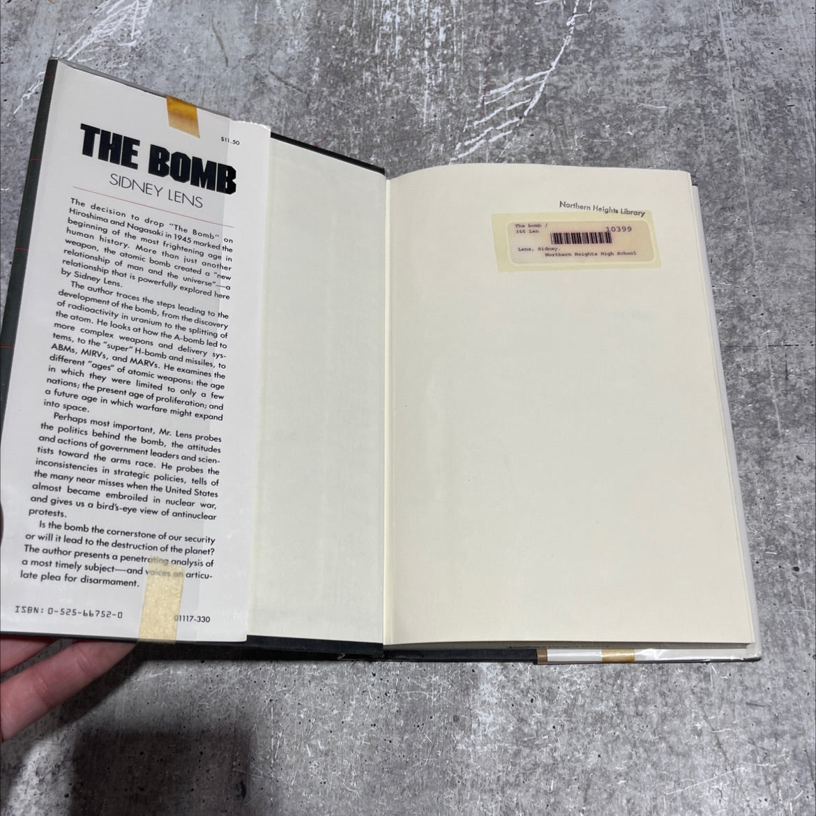 the bomb book, by sidney lens, 1982 Hardcover image 4
