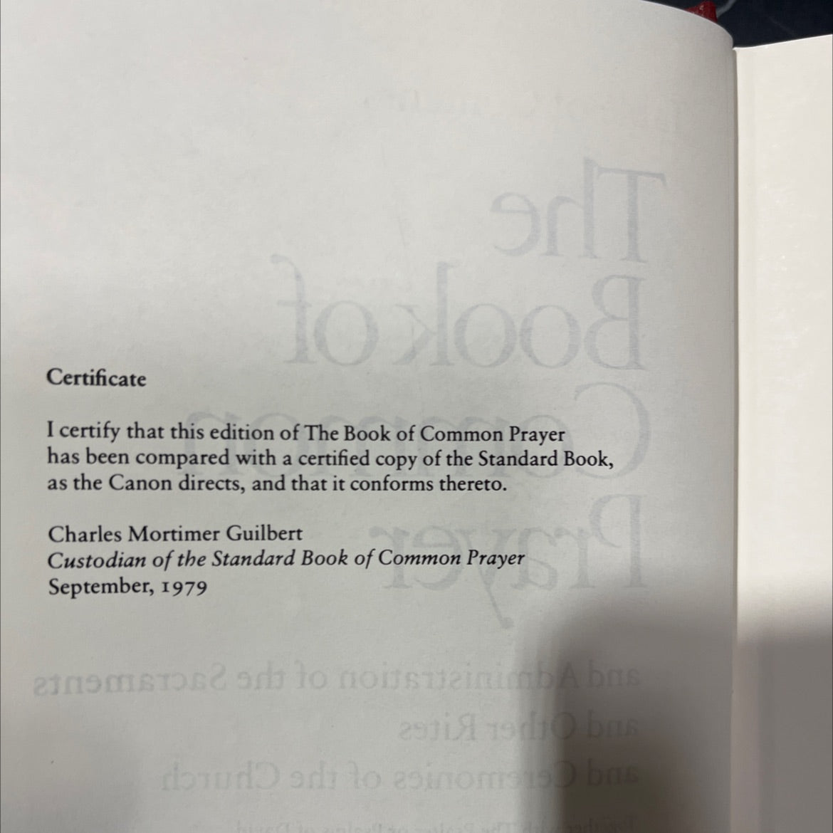 the book of common prayer book, by unknown, 1979 Hardcover image 3