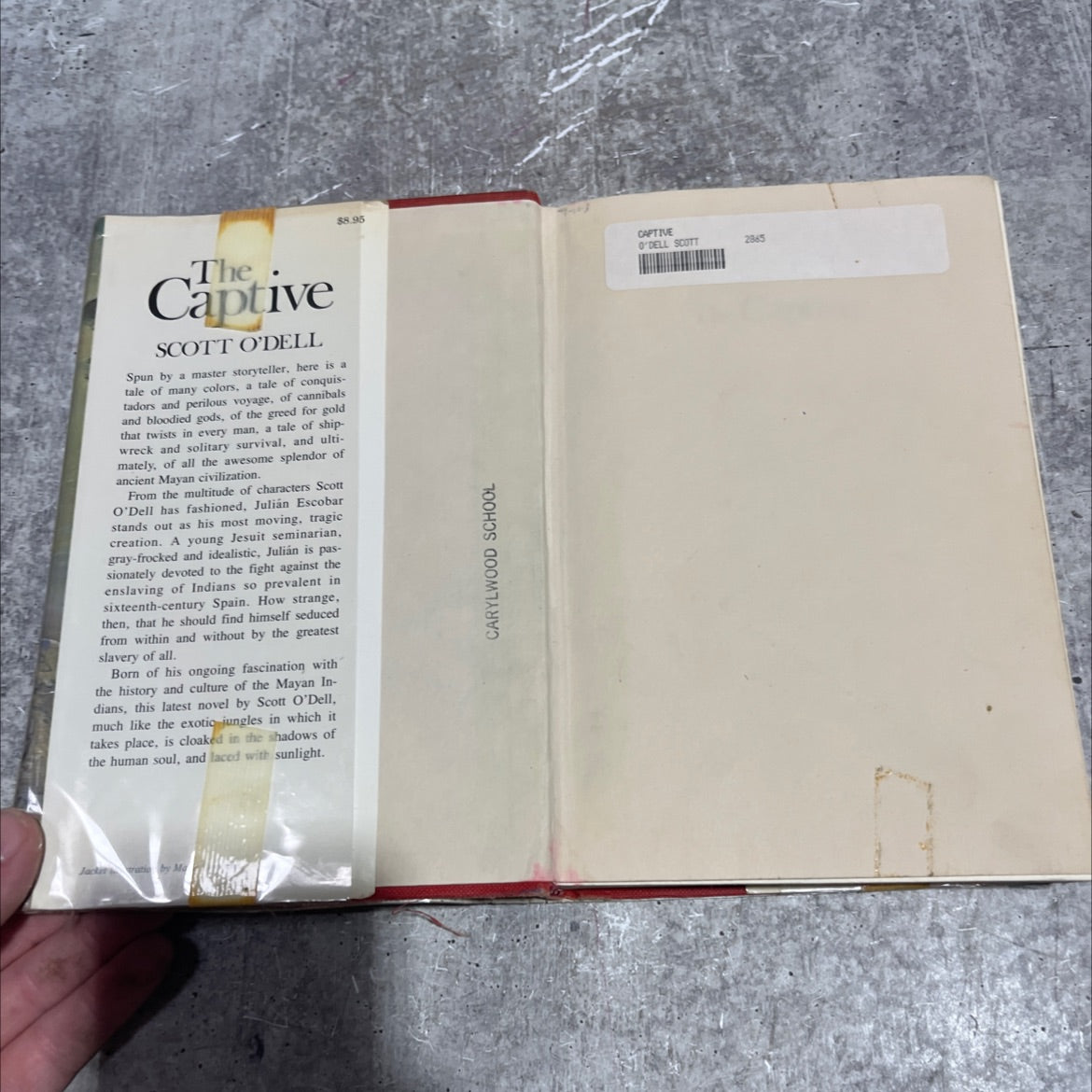 the captive book, by Scott O'Dell, 1979 Hardcover image 4