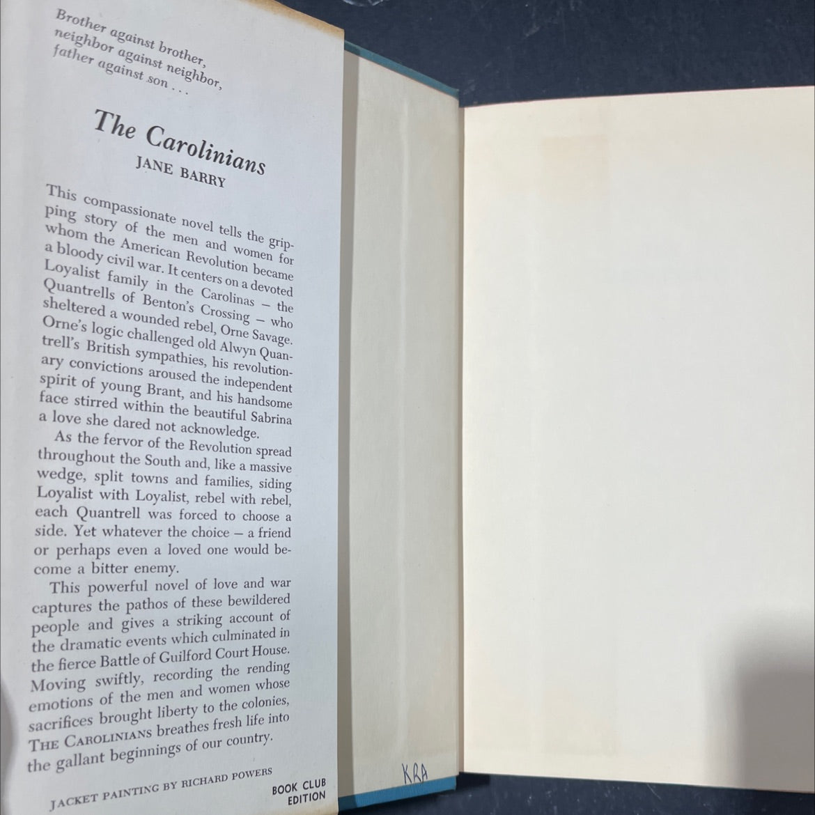 the carolinians book, by jane barry, 1959 Hardcover image 4