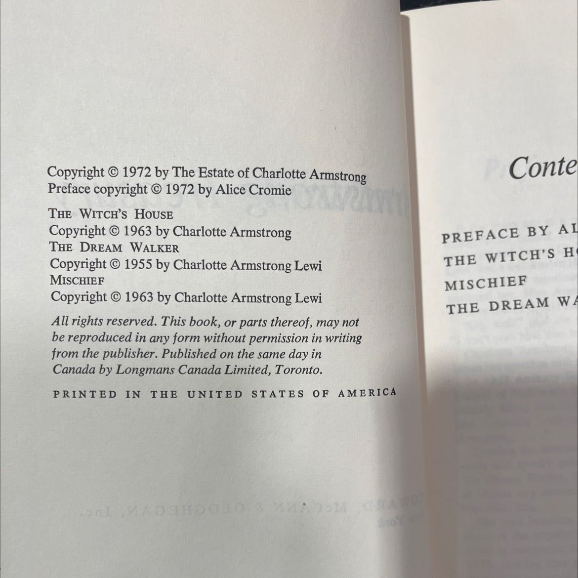 the charlotte armstrong treasury book, by charlotte armstrong, 1972 Hardcover, Vintage image 3