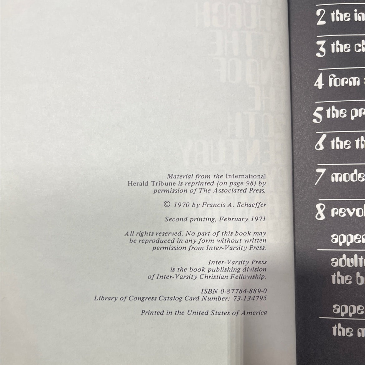 the church at the end of the 20th century book, by francis a. schaeffer, 1970 Hardcover image 3