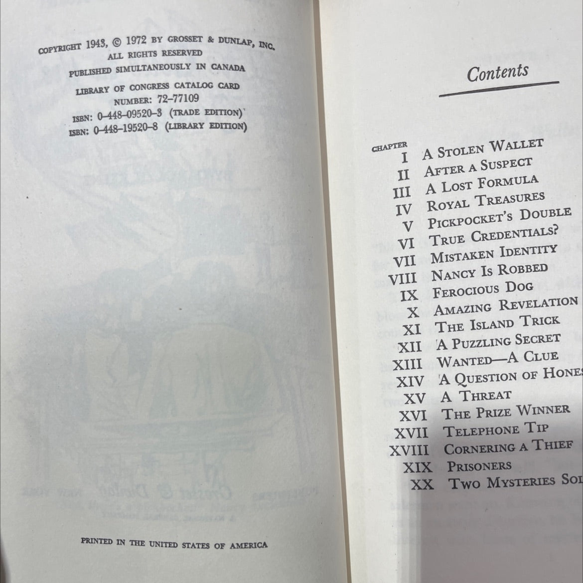 the clue in the jewel box book, by carolyn keene, 1972 Hardcover image 3