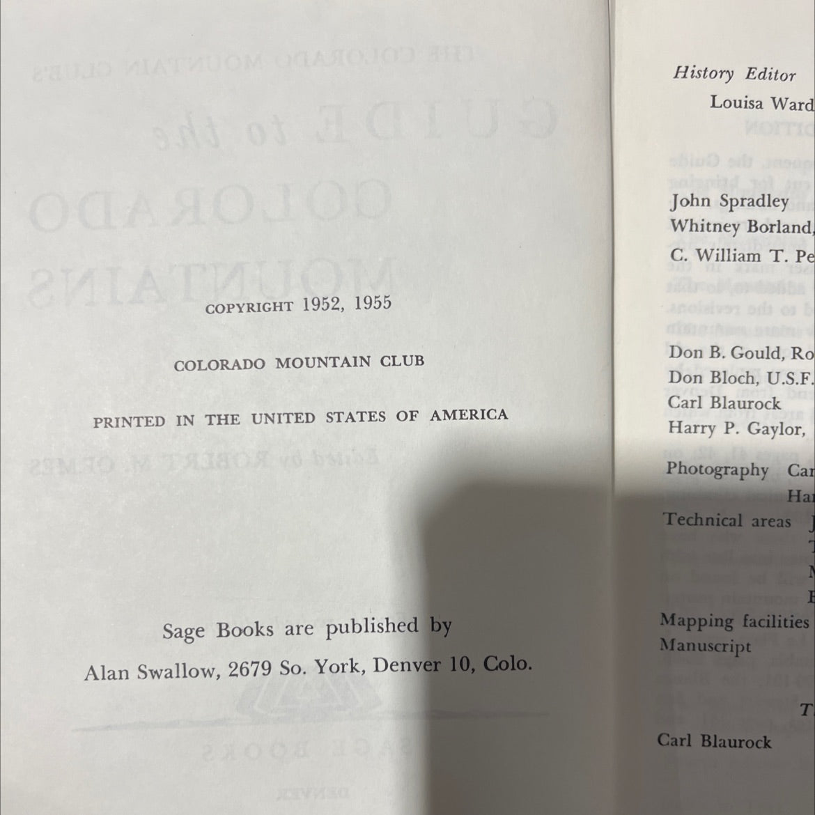the colorado mountain club's guide to the colorado mountains book, by robert m. ormes, 1955 Hardcover image 3