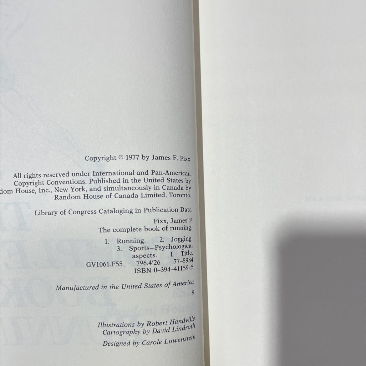 the complete book of running book, by James F. Fixx, 1977 Hardcover, Vintage image 3