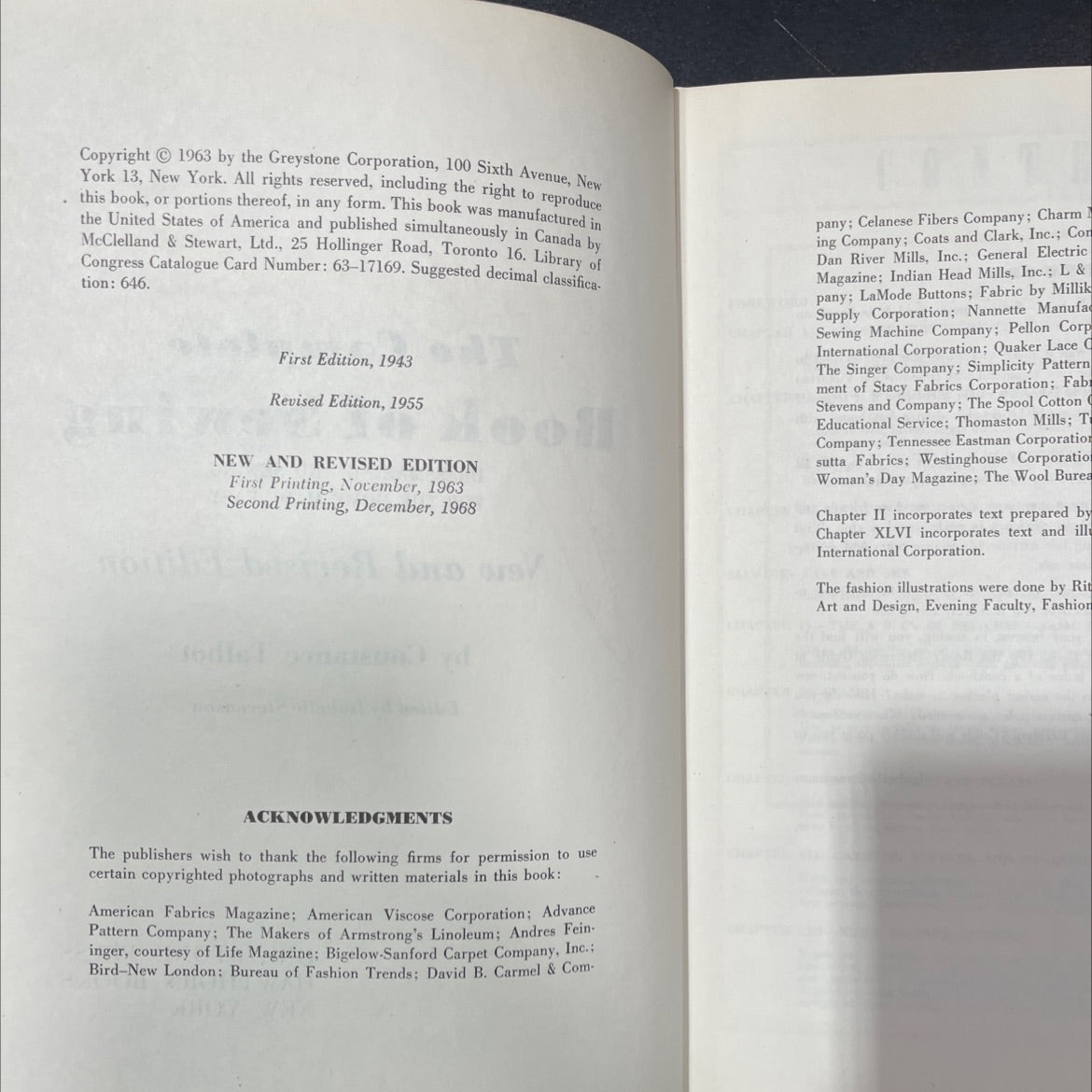 the complete book of sewing dressmaking and sewing for the home made easy book, by Constance Talbot, 1963 Hardcover, image 3