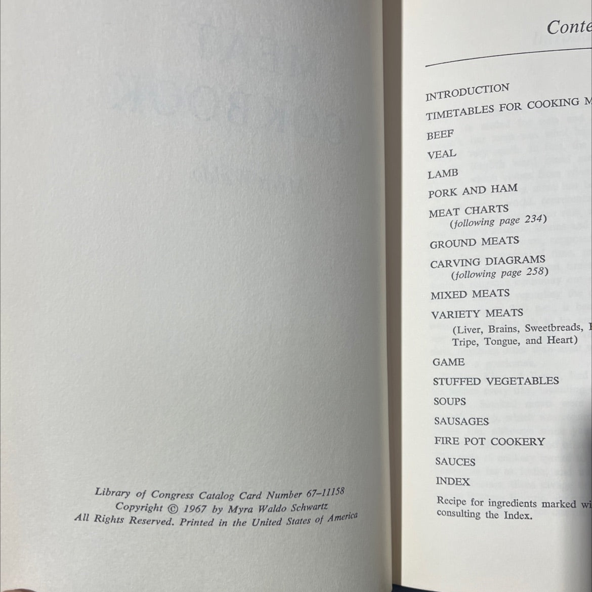 the complete round-the-world meat cookbook book, by Myra Waldo, 1967 Hardcover image 3