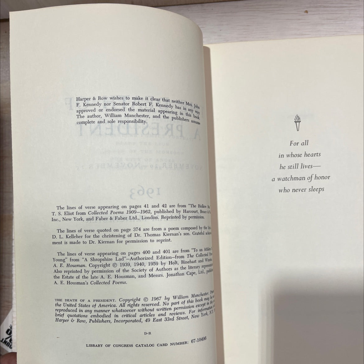 the death of a president book, by william manchester, 1967 Hardcover, Vintage image 3