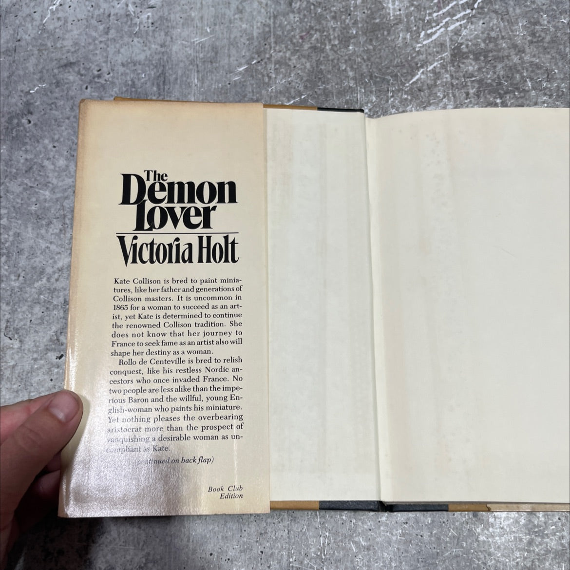 the demon lover book, by victoria holt, 1982 Hardcover image 4