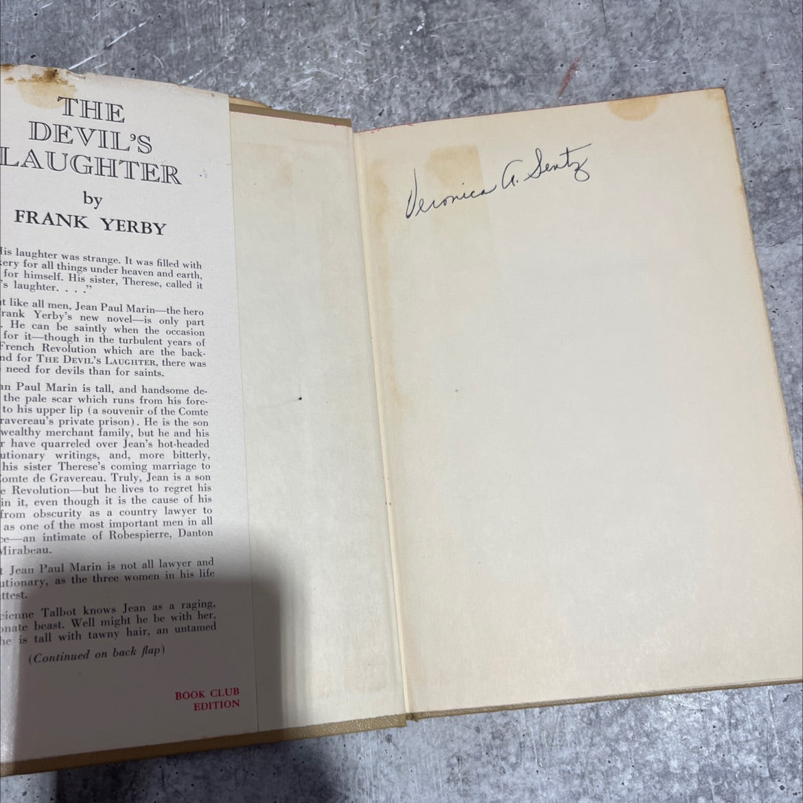 the devil's laughter book, by frank yerby, 1953 Hardcover image 4