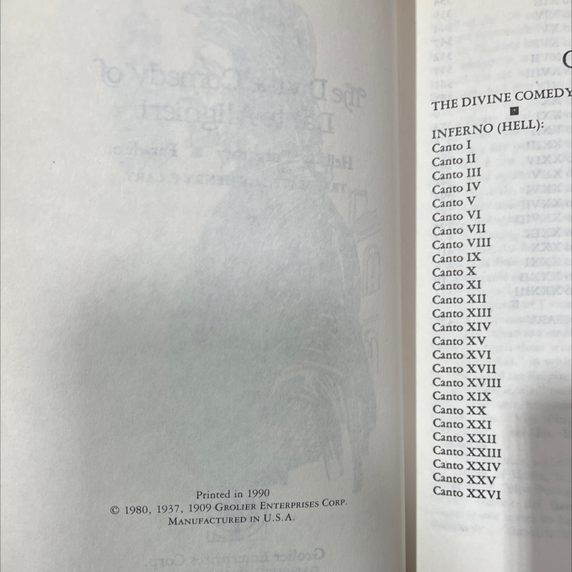 the divine comedy book, by dante alighieri, 1990 Hardcover image 3