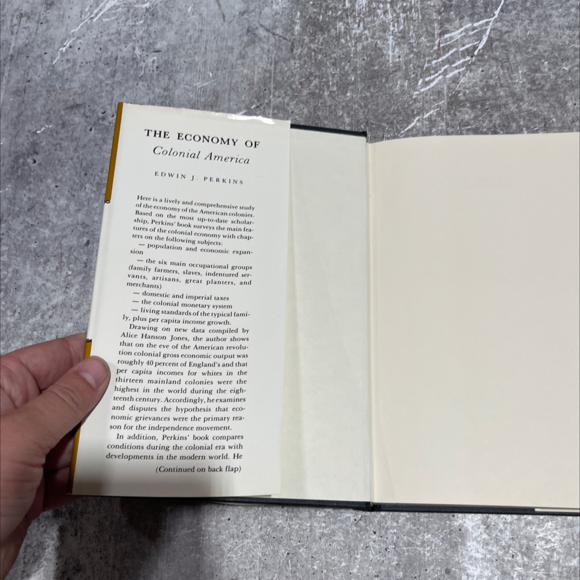 the economy of colonial america book, by edwin j. perkins, 1980 Hardcover image 4