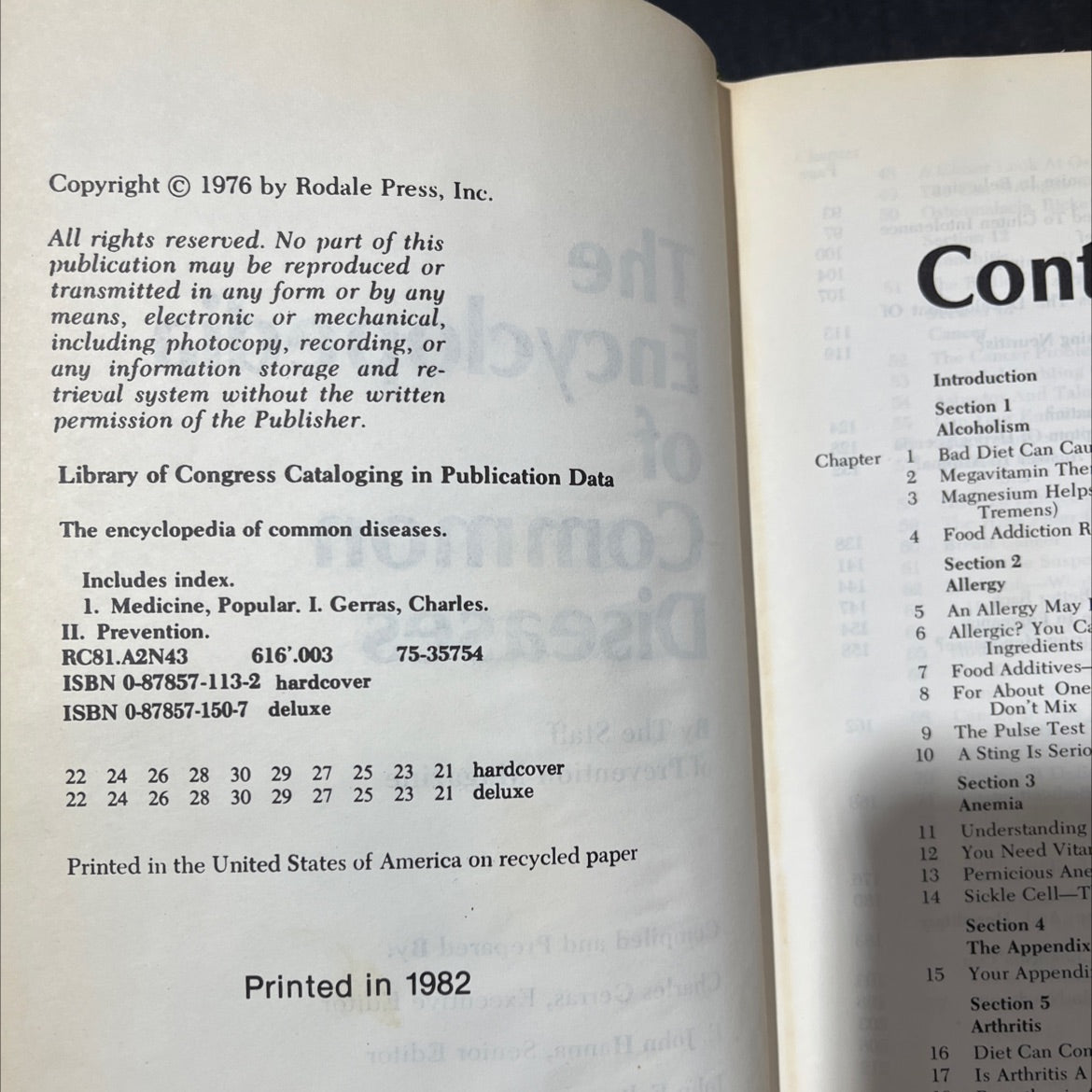 the encyclopedia of common diseases book, by Charles Gerras, E. John Hanna, John Feltman, Joan Bingham, Joseph Golant, image 3